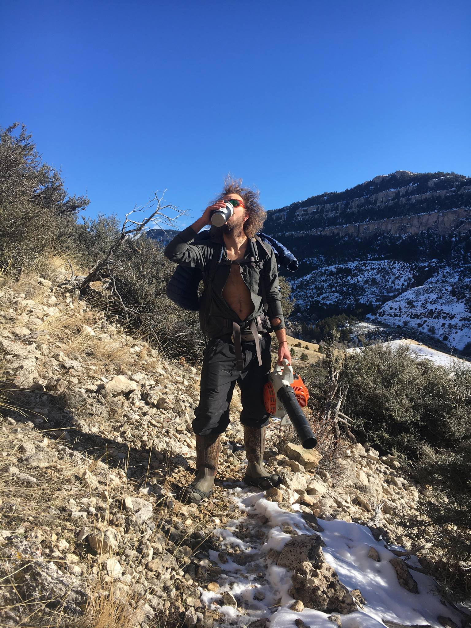 Adam Cherni in the Bighorn Mountains